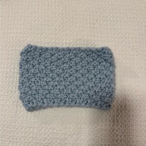 New Women’s Handmade Hand Knit Sky Blue Chunky Headband Ear Warmer OS